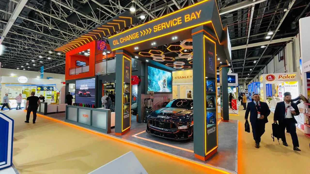 Automobile & Mechanical exhibition stand by DOT Exhibits