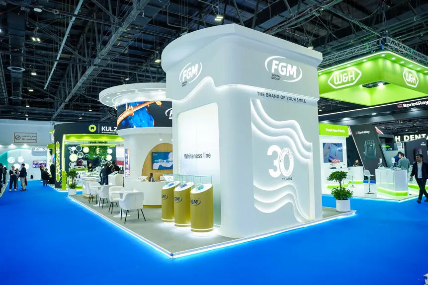 FGM Dental Group · AEEDC exhibition stand by DOT Exhibits