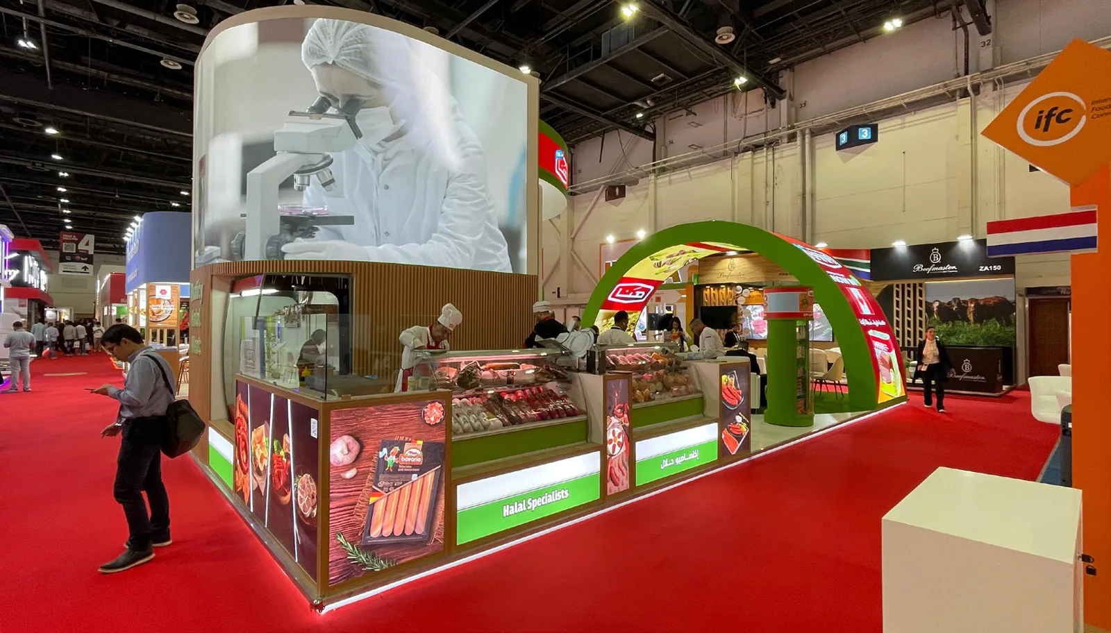 Food & Beverage exhibition stand by DOT Exhibits