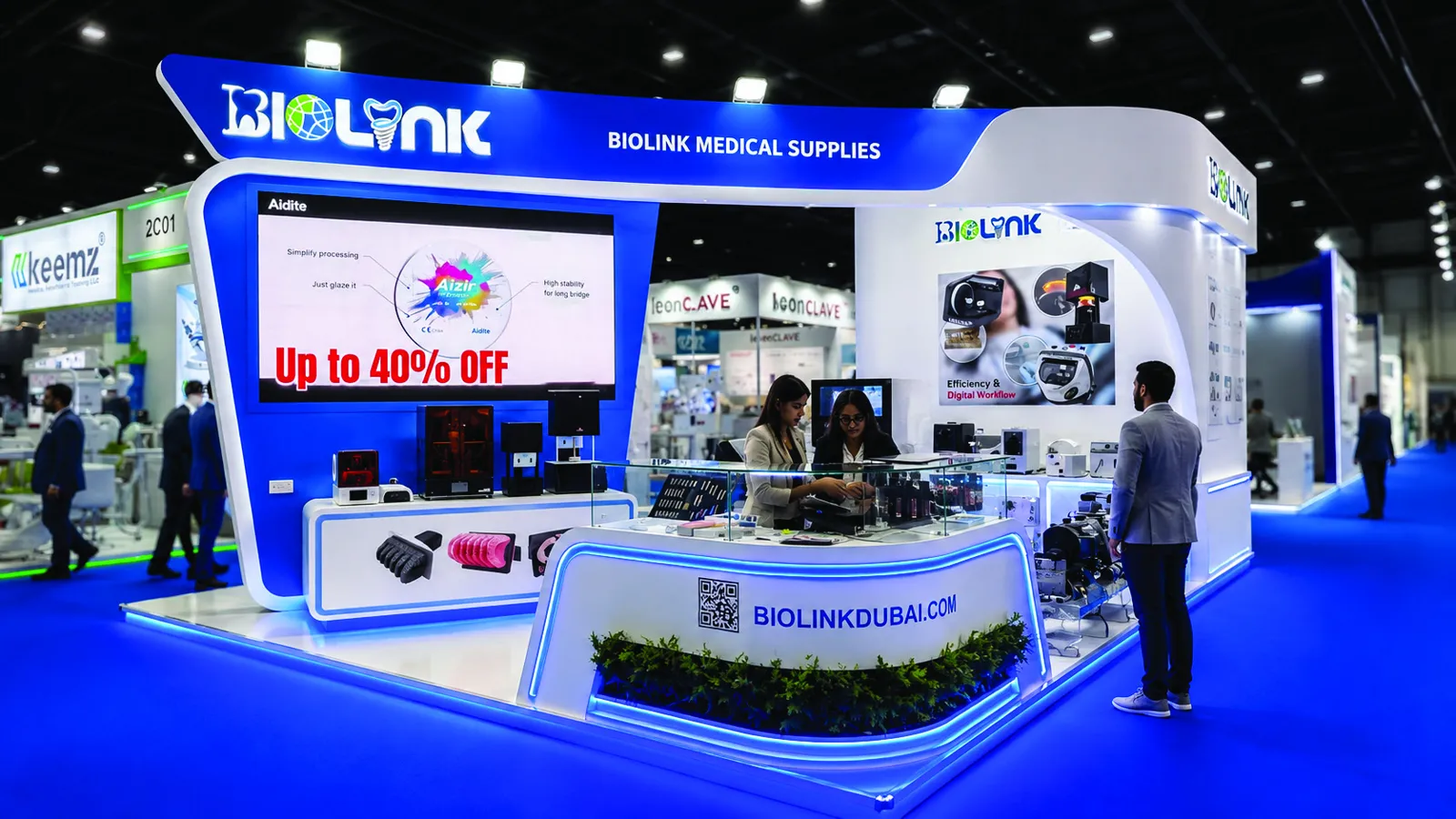 Health & Medical exhibition stand by DOT Exhibits