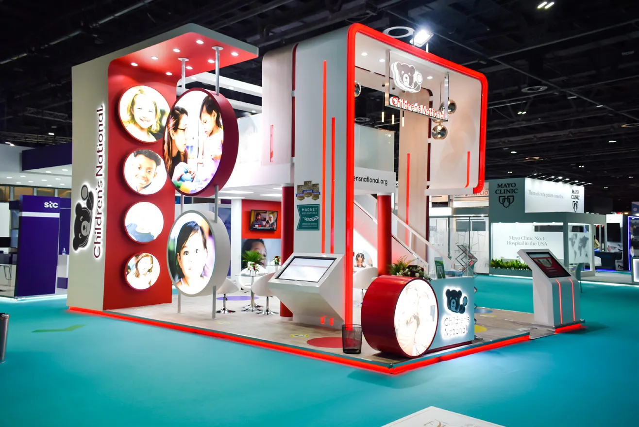 Health & Medical exhibition stand by DOT Exhibits