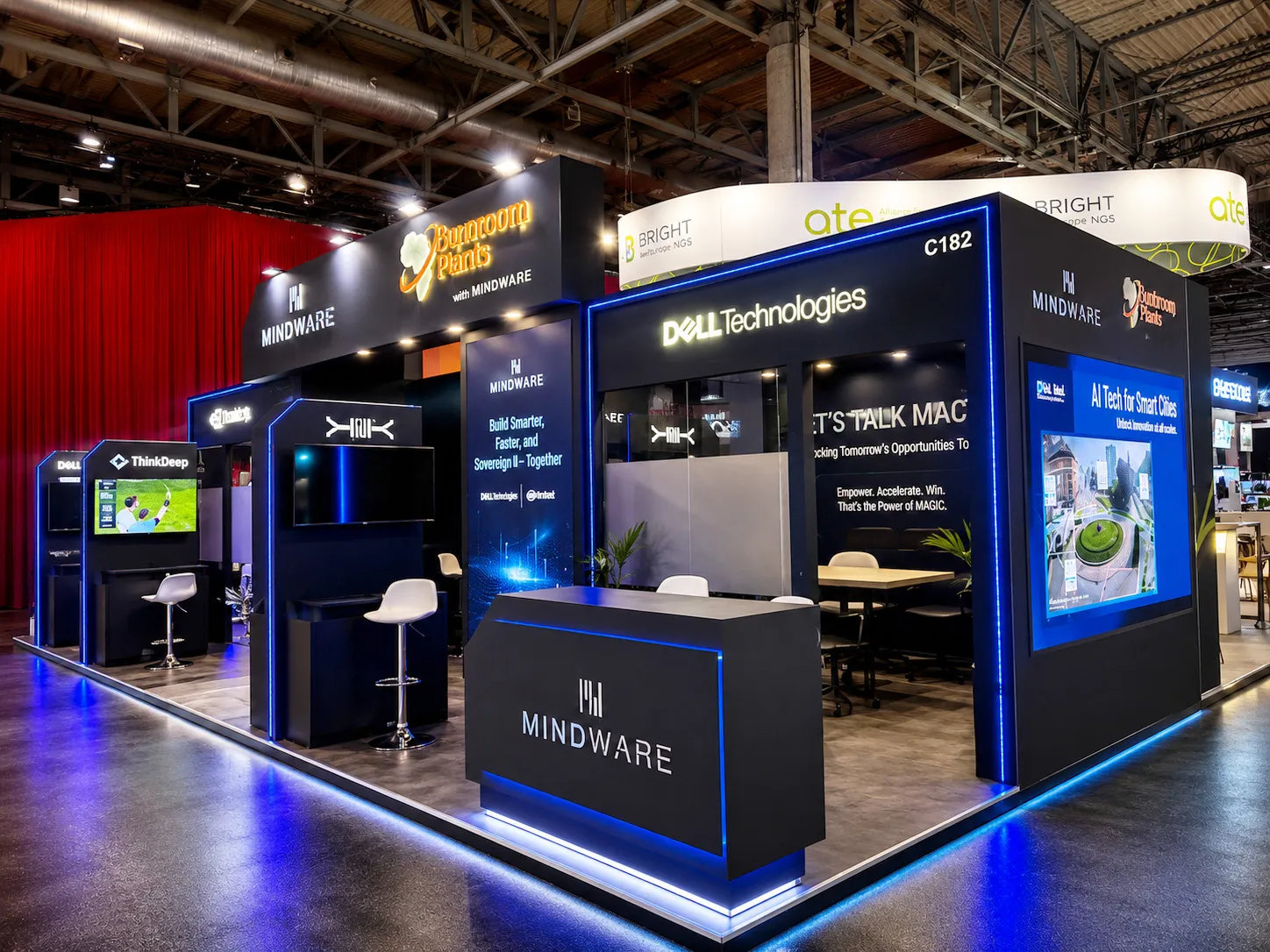 International exhibition stand by DOT Exhibits
