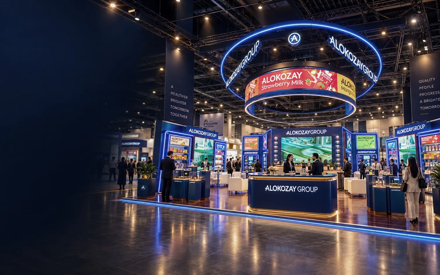 Alokozay Group exhibition stand, Gulfood by DOT Exhibits