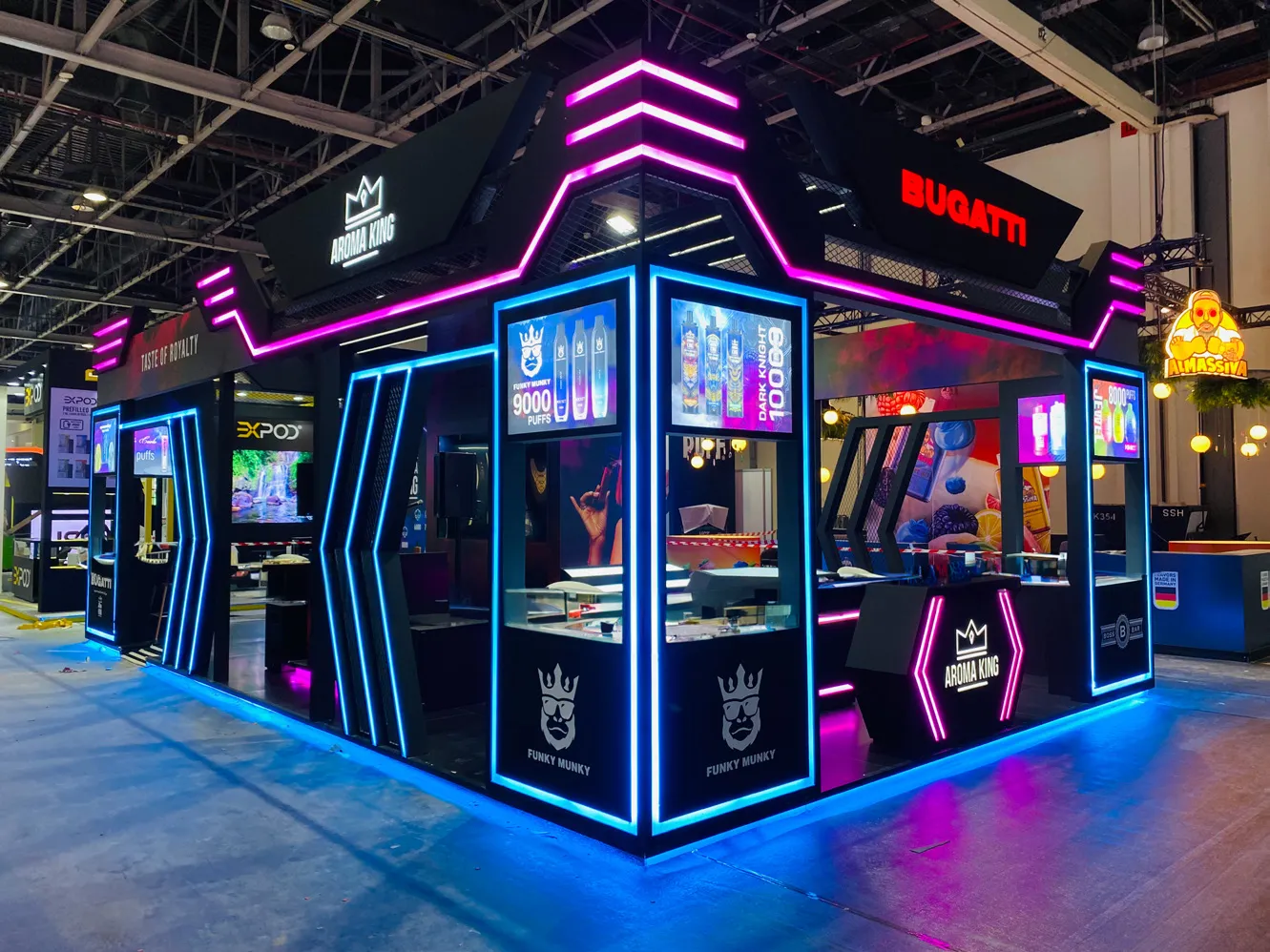 Vape & Tobacco exhibition stand by DOT Exhibits