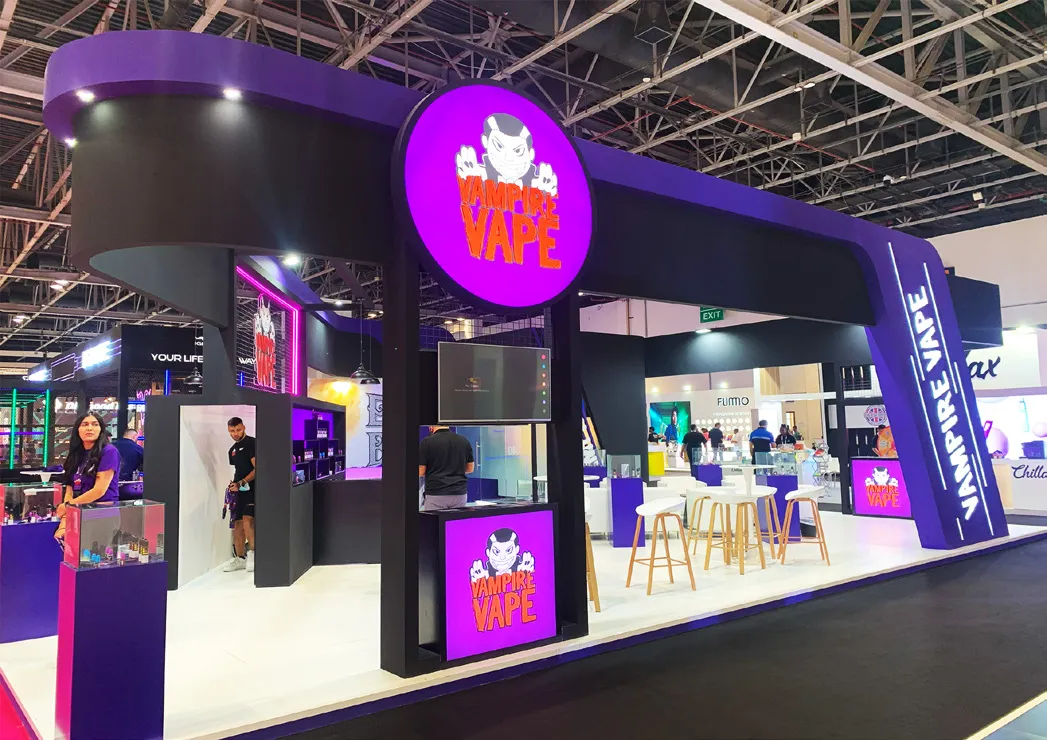 Vape & Tobacco exhibition stand by DOT Exhibits